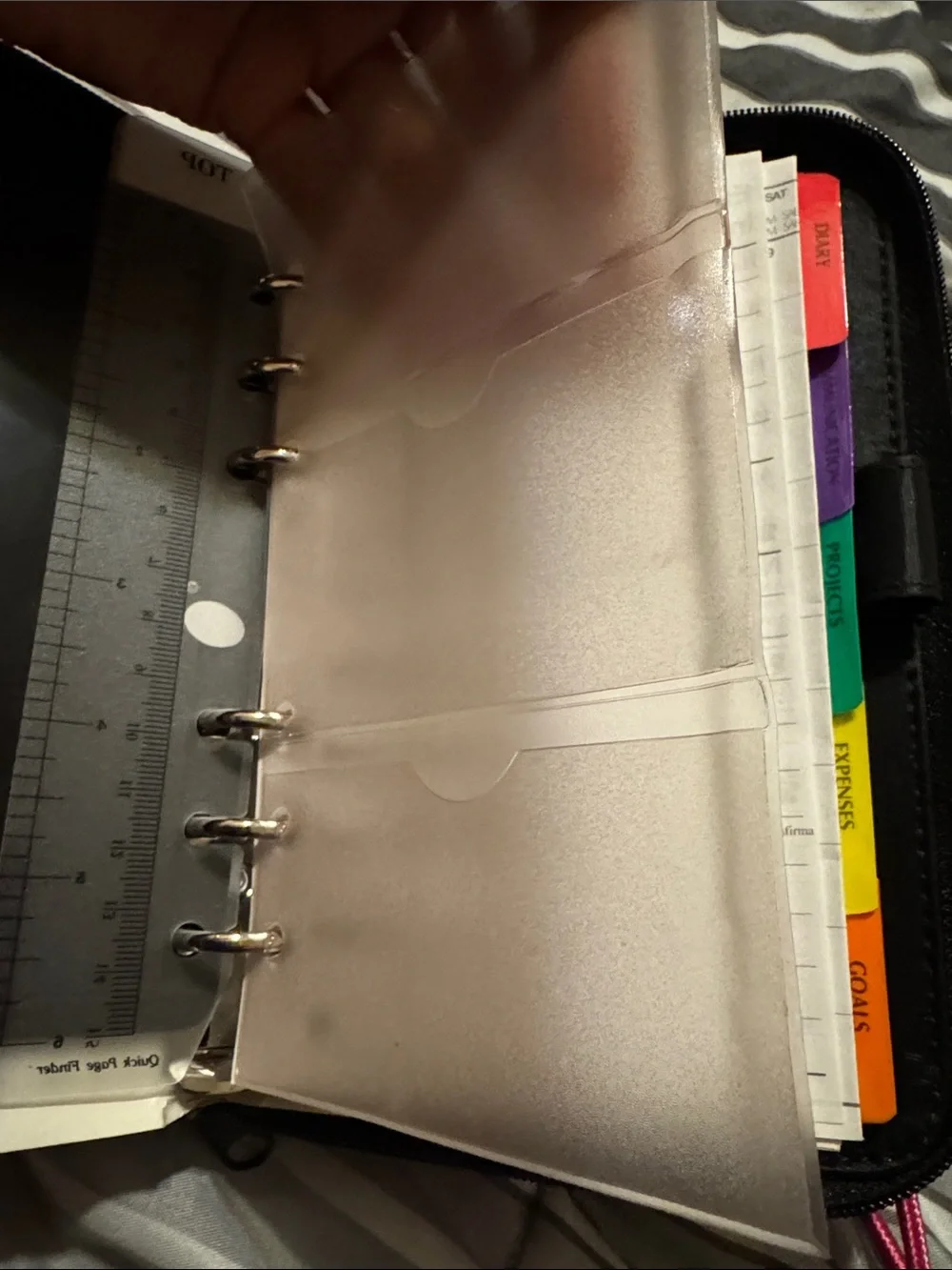 NEW Black Leather Diary Agenda Planner Organizer - Unbranded